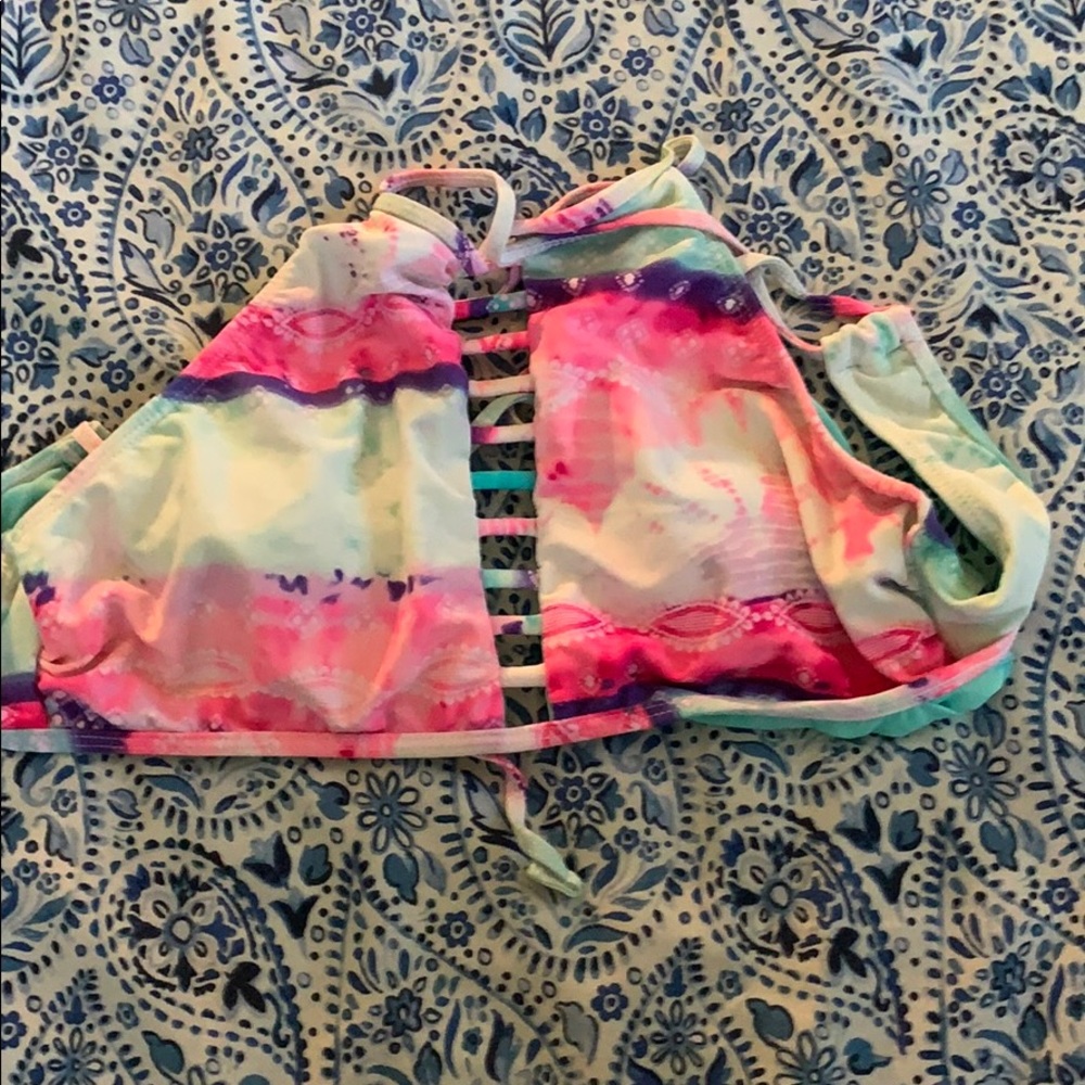 swim top !! super cute colors and colorful !